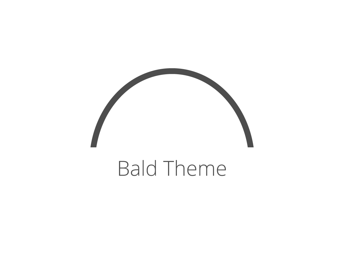 Bald Theme thumbnail, a simple curve resembling the shape of a bald head.